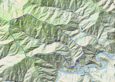 ＧＰＳ軌跡図（ミノマタ）