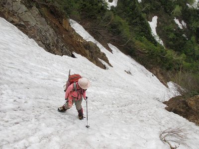 振り返ると・・・下れないよ～