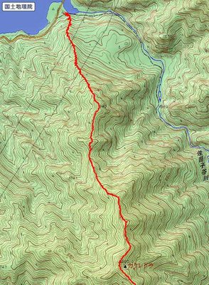 佐目子谷登山口からカクレグラ.jpg (86.31 KiB) 閲覧された回数 5642 回 佐目子谷登山口からカクレグラ