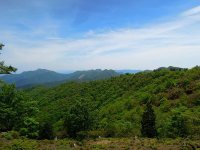 奥ノ平峰から大熊三山。