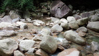 三滝川の徒渉点