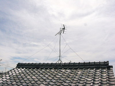 ● 痴で爺 アンテナ上げました自作でね。勿体無いことしゃがる。