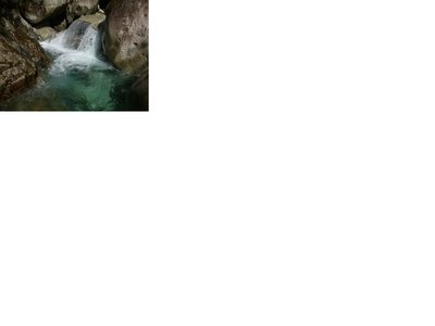 『これはな、カッパ滝って名づけたの。カッパのお皿と、水が髪の毛に見えるやろ』byケルト