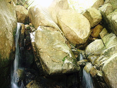 ● この滝は右側なんだろうが、登れるのかなあ