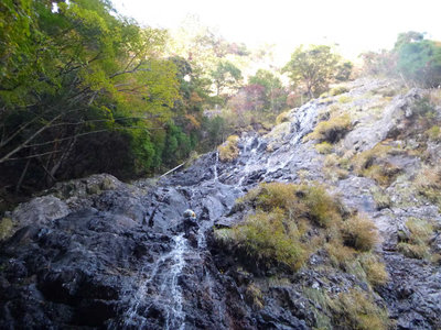 えっちゃん光滝80mを登る