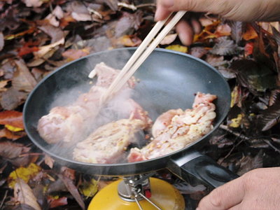 好物のお肉、あわびにありがとうでしたワン