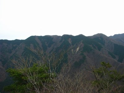 銚子ヶ口稜線