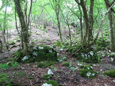 タヌクラへの目印の窯跡