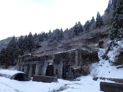 これも見どころのひとつです。土倉鉱山跡