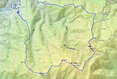 2015/4/18のコース軌跡図