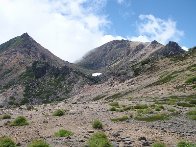縦走路ｊｃｔからの剣ヶ峰～御前峰