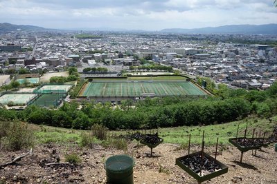 送り火「妙」の火床