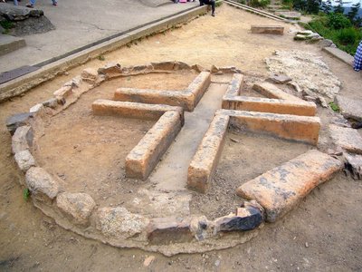 大文字の火床です