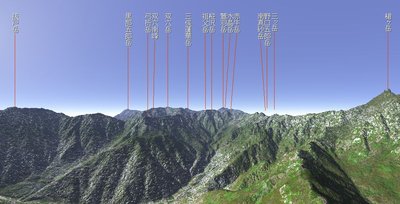 奥丸山からの眺め②　（カシミール合成）