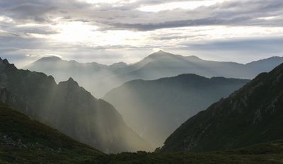 鹿島槍のシルエット