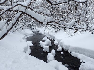 上高地近くの愛知川
