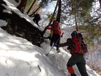 苦労した取り付き