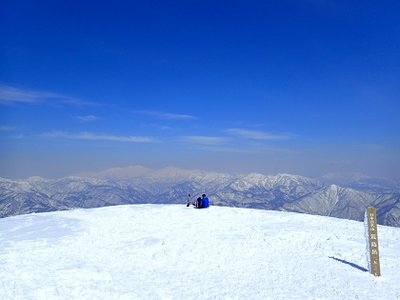 山頂から白山