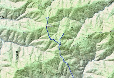 GPS軌跡図(神又峰).jpg (1.66 MiB) 閲覧された回数 6875 回 県境JPから北方向への軌跡が間違ったところです