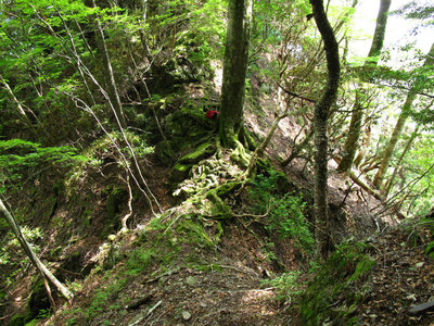 キレット状の鞍部