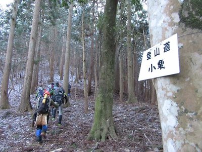 スタート直後から激登りが始まる(^^ゞ