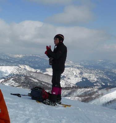 取立山の山頂にて！