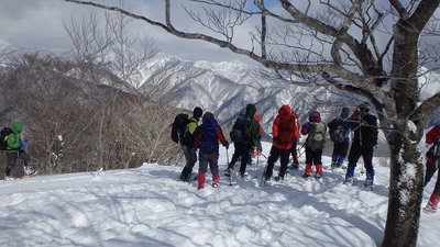 猫ヶ洞の山頂で