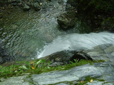 大滝の上から