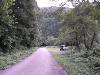 下小鳥湖畔にて