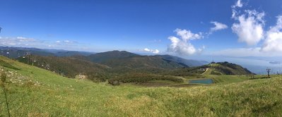 武奈ヶ岳とびわこバレイと琵琶湖　蓬莱山山頂から
