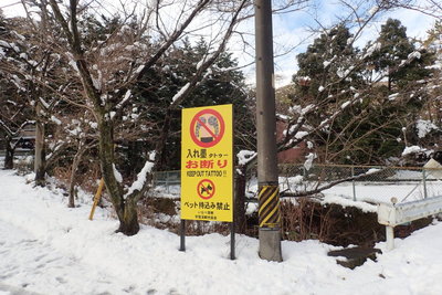 入れ墨の登山者は入れないそうです・・・