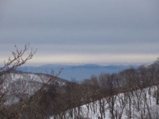 白山まで見える。