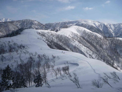 鉢伏山へのトレース