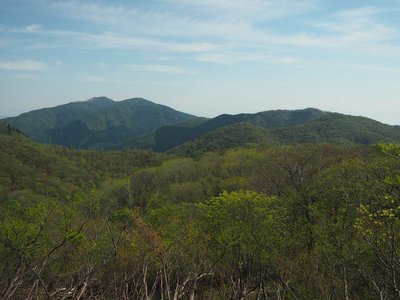森山岳北東尾根の展望地より