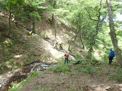 湯の花谷大滝の落ち口