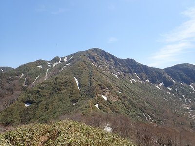 真ん中のダイレクト尾根に道が見えたときは『ゲッ』