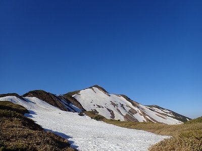 水場.jpg (75.48 KiB) 閲覧された回数 4170 回 水場。無雪期に来たときは平らな人工的な建物跡もあったけど・・・とにかく水を