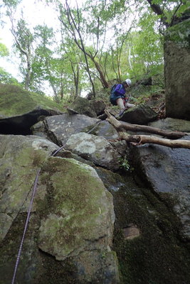 最初の懸垂下降