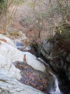 3段２５ｍ滝　滝口