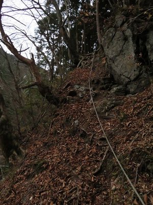 登りで一番厳しいところ