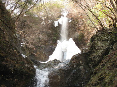 喜平小屋大滝の氷瀑