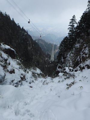 六号鉄塔と本谷（一ノ谷）