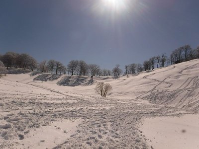 2/11の前山ヒップゲレンデ