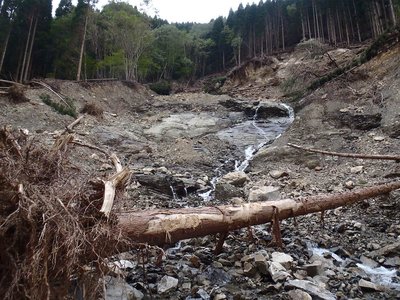 谷のルートが変わった？