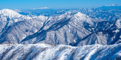荒島、乗鞍、御嶽、目の前は縫ヶ原、モッカ