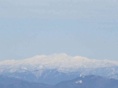 白山を望む
