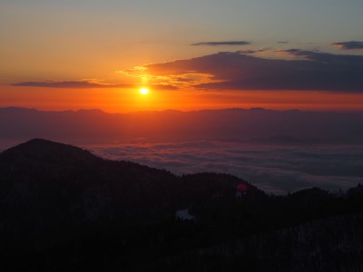同じ日の武奈ヶ岳の朝