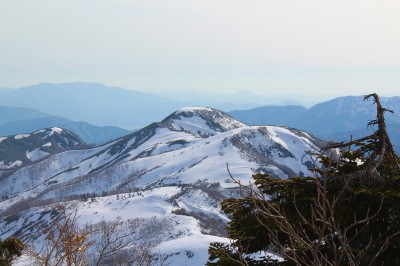 IMG_1958.jpg (536.81 KiB) 閲覧された回数 4231 回 願教寺山 よく見ると自分のスノーシュー跡が分かる