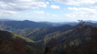 2018年10月　百里ヶ岳山頂付近から