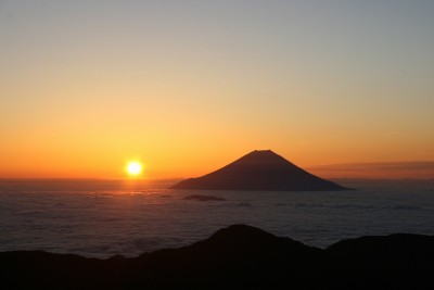 赤石岳山頂から
